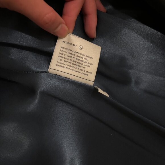 Reformation Black/Navy Suede coat - Picture 7 of 8